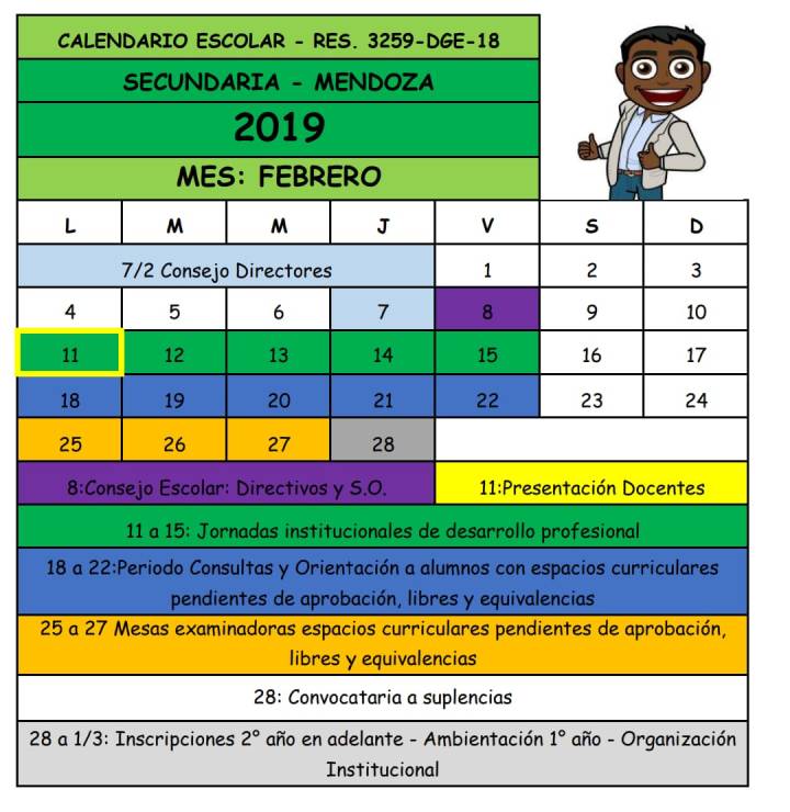 febrero secundaria