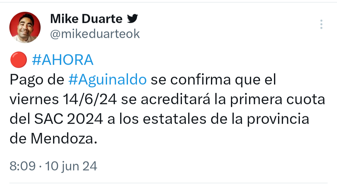 Aguinaldo 2024, se confirmó la fecha de pago en Mendoza – Blog del ...