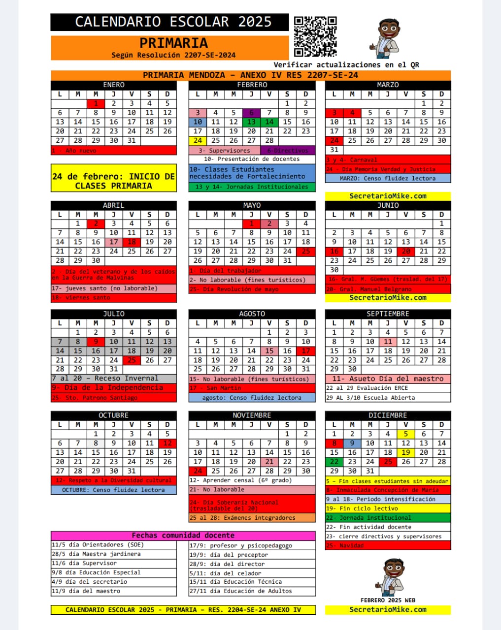 Calendario escolar 2025 santander 3